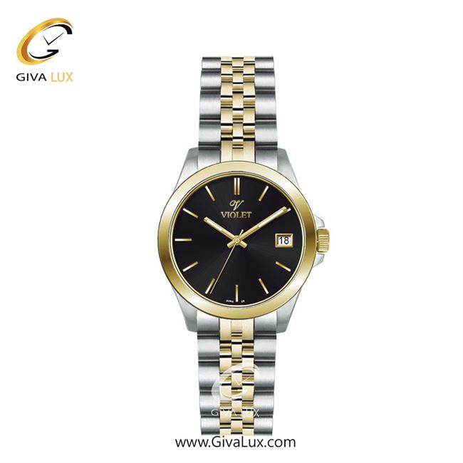 ساعت مچی اورجینال زنانه ویولت VIOLET نقره ای-طلایی | طلایی-نقره ای| مشکی| کد رفرنس 0555/2 | 0570/2